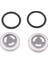 5xmotorcycle Bisiklet Fren Ana Silindir Rezervuarı Görme Ayna Conta 18MM 5 Pcs 1