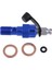 4xuniversal M10 Tek Banjo Cıvata Iplik Bleeden Meme Izgayıcıları 1.0mm Mavi 4 Pcs 2