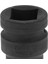 3X55MM Uzunluğunda 3/4 "kare Sürücü 12 Nokta Altıgen Derin Darbe Soketi Anahtarı 19MM 3 Adet 4