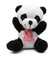 Tatlı Peluş Panda & Işıklı Mini Panda Kar Küresi Hediye Seti 2