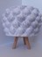 Damla Motifli Ayaklı Beton Saksı 20 x 20 x 21 cm 2