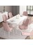 Concept Iza Serisi 80 x 132 cm Açılabilir Mdf Masa Beyaz Mutfak Masa Takımı 6 Sandalye 1