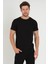 Erkek Basıc T-Shirt - Siyah 4