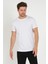 Erkek Basıc T-Shirt - Beyaz 3
