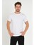 Erkek Basıc T-Shirt - Beyaz 4