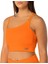 Kadın Ince Askılı Spor Sütyeni Atlet Esnek Crop Top - Brave Turuncu 2