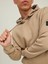 Logo Etiket Detaylı Düz Renk Sweatshirt-Classic 5