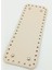 Suni Deri Krem Renk 30X12 cm Dikdörtgen Çanta Tabanı (Gümüş Aparatlı) 1