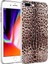 Apple iPhone 8 Plus Kapak Leopar Desenli Parlak Silikon Kılıf - Leopar 1