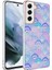 Samsung Galaxy S21 Fe Kapak Deniz Kabuğu Desenli Parlak Silikon Kılıf - Lila 1