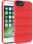 Apple iPhone 7 Kapak Kamera Korumalı Puf Silikon Kılıf - Kırmızı 1