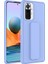 Xiaomi Redmi Note 10 Pro Kapak Qstand Silikon Kılıf - Lila 1