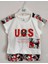 Körüklü Kamuflaj Bebek Alt Üst Şortlu Takım Unisex 1