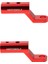 7/8 "22 mm 2 x Dikiz Aynası Montaj Yükselticileri Genişletici Adaptörü Evrensel Kırmızı (Yurt Dışından) 1