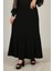 Kloş Kadın Eteği 8 Parçalı Klasik Tasarım Rahat Kullanım İçin Siyah 1