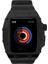 Apple Watch 4 44 mm Uyumlu Modifikasyon Kiti Hublot Tasarım Paslanmaz Çelik Kasa & Silikon Kordon 2