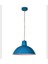Rsylight Retro Metal Dekoratif Mavi Içi Beyaz Rustik Tekli Sarkıt Avize Çap 30 cm 1