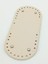 Suni Deri Krem Renk 25X12 cm Oval Çanta Tabanı (Gümüş Aparatlı) 1