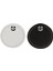 2 Adet Beyaz / Siyah Drumhead Davul Kiti Parçaları Için Pad Pad Patch (Yurt Dışından) 1