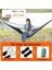 Açık Naylon Hamak 3M X 2M Siyah - Gri (Yurt Dışından) 5