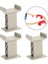 Bridge Pier Destek Tren Track Set Universal 4 Pcs 5