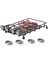 Rc /10 Alaşımlı Çatı Rafı, Redcat Arabası Için Yuvarlak LED Işığı ile 1
