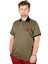Büyük Beden T-Shirt Polo Stay Positive 21309 Haki 1