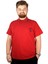 Büyük Beden T-Shirt Polo Cep Sup Md Basic 21555 Bordo 1