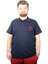 Büyük Beden T-Shirt Polo Cep Sup Md Basic 21555 Lacivert 1