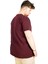 Büyük Beden T-Shirt V Yaka Likralı 20150 Mürdüm 2
