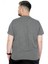 Büyük Beden T-Shirt Bis Yaka Black Series 22189 Antramelanj 2