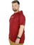 Büyük Beden T-Shirt Kapşonlu For Fun 22175 Bordo 2