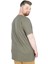 Büyük Beden T-Shirt Bis Yaka Paradise 22199 Haki 2