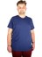 Büyük Beden T-Shirt V Yaka Likralı 20150 Indigo 1