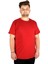 Büyük Beden Likralı T-Shirt Bisiklet Yaka 20149 Bordo 1
