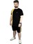 Erkek T Shirt Parçalı MD08 22134 Siyah 2