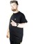 Erkek T Shirt Parçalı MD08 22134 Siyah 5