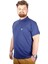 Büyük Beden T-Shirt Polo Cep Sup Basic 21557 Indigo 2