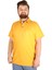 Büyük Beden T-Shirt Polo Cepli Lycra Pike Md 20554 Hardal 1