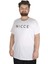 Büyük Beden Tshirt Bisiklet Yaka Nicce 21176 Beyaz 1