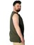 Büyük Beden T-Shirt Kolsuz Choose Mode 22160 Haki 2