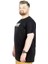 Büyük Beden T-Shirt Bis Yaka Mode 22196 Siyah 2
