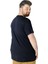 Büyük Beden T-Shirt Baskılı Future 22154 Lacivert 3