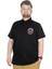 Büyük Beden T-Shirt Polo Los Angeles 22347 Siyah 1