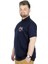 Büyük Beden T-Shirt Polo Design Mx 22346 Lacivert 2