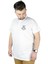 Büyük Beden Erkek T Shirt Polo Mdx Club 22305 Beyaz 1
