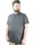 Büyük Beden T Shirt Polo Likralı Süprem Nakış 21554 Antrasit 1