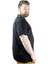 Büyük Beden T Shirt Polo Likralı Süprem Nakış 21554 Siyah 2