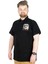 Büyük Beden T-Shirt Polo Skipper Crew 22341 Siyah 1
