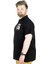 Büyük Beden T-Shirt Polo Skipper Crew 22341 Siyah 2